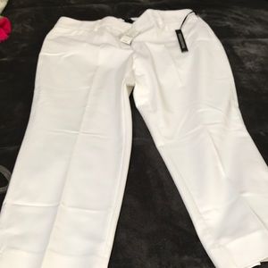 White Capri pants